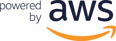 Powered by AWS logo